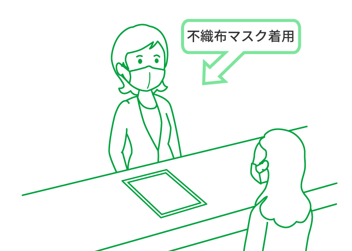 受付における対策