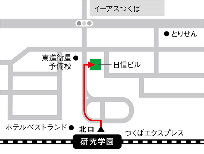 つくばラーニングスタジオ 地図